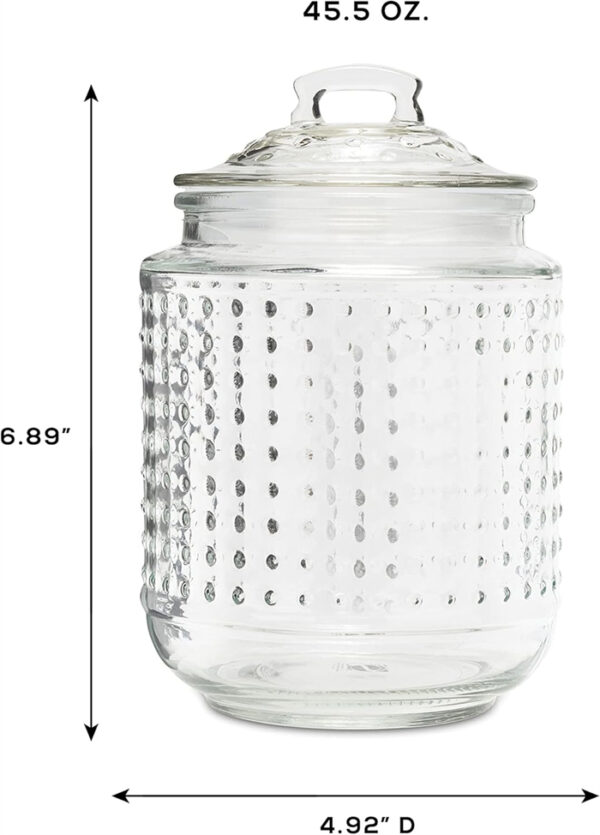 Chic Design Glass Jars with Airtight Lids for Cookies, Candy, Coffee - 图片 4
