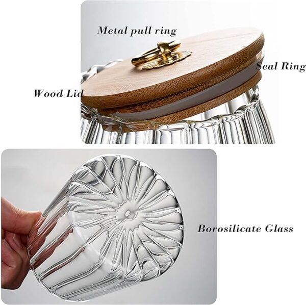 Petal-like design makes the Glass Container - 图片 5