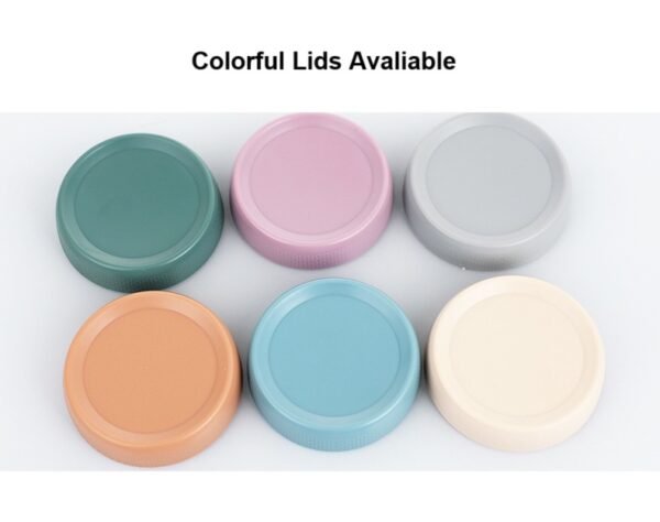 Colorful lids with seal