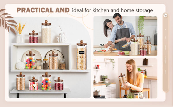 Glass jars in your kitchen