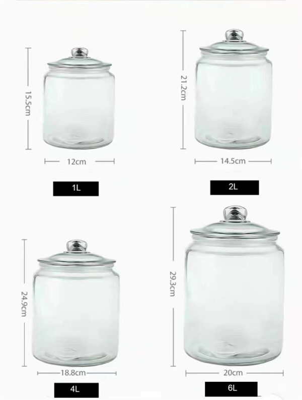 Glass Jars with Glass Lids - 图片 7
