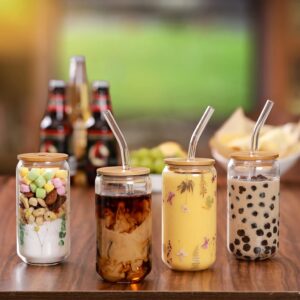 The canDesign glassware Great for any Occasion, any hot and cold drinks. It is widely loved by families, kitchen, breweries, cafes, bars and restaurants. You can use it to make perfect tea, bubble Pearl Milk Tea, soda, water, iced coffee, smoothie, fruit juice or any other interesting holiday drinks.