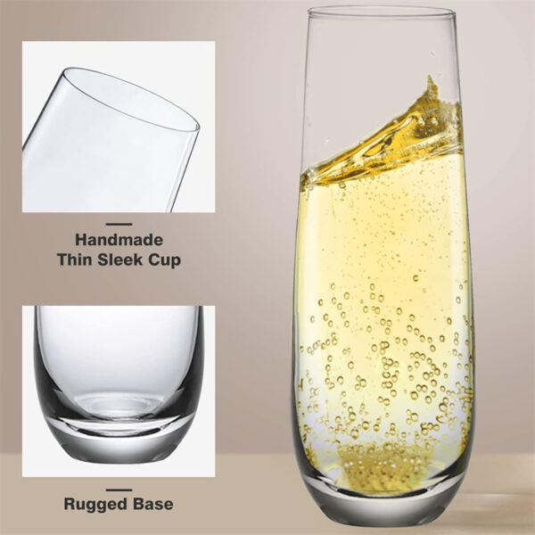 Hand Blown Crystal Glasses - 图片 7
