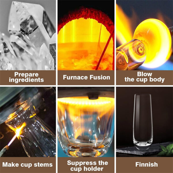 Hand Blown Crystal Glasses - 图片 8