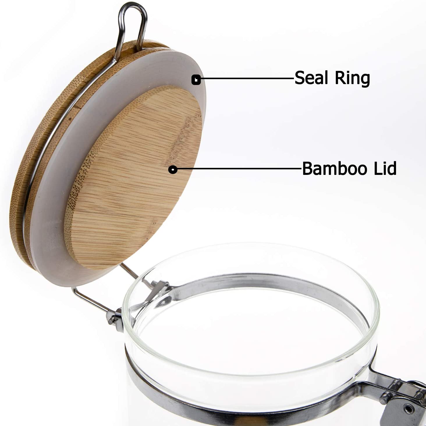 High Borosilicate Glass Jar with Locked Lid - Image 3