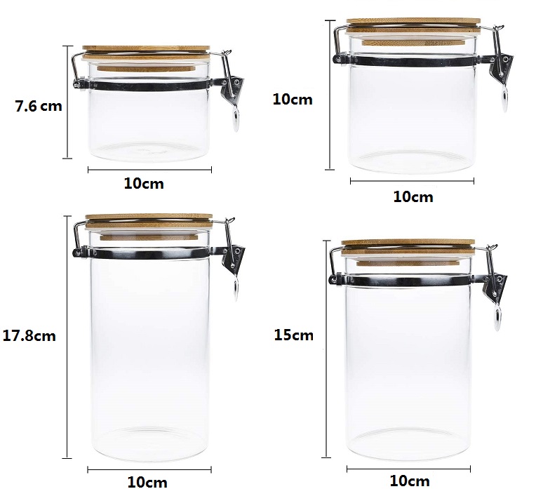 High Borosilicate Glass Jar with Locked Lid - Image 4