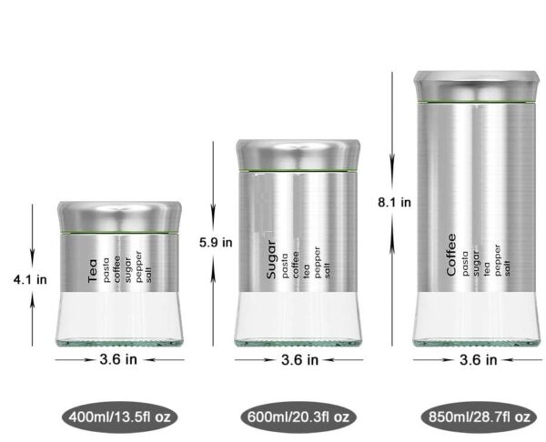 stainless Steel Canister Set